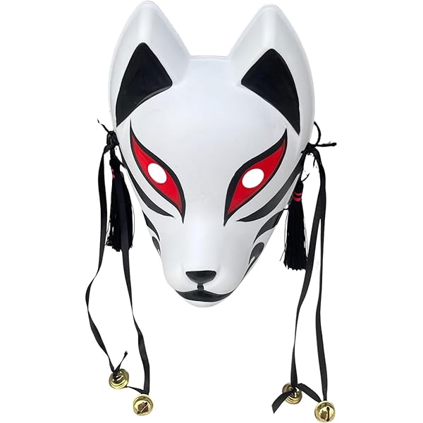 Amazon.com: BEESUM Japanese Kitsune Nine Tail Fox Mask Tamamo no