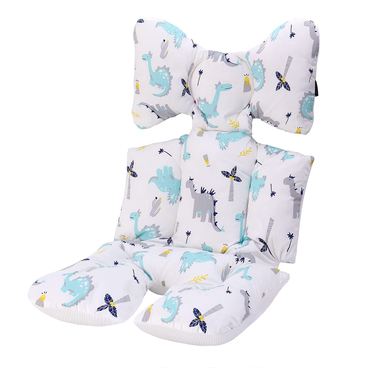 Baby Pushchair Seat Liners, Pram Liner Universal Baby Stroller Seat Cushion 3D Air Mesh Baby Stroller Cushion for Toddler Infant, Pushchair Accessories (Dinosaur) — image 1