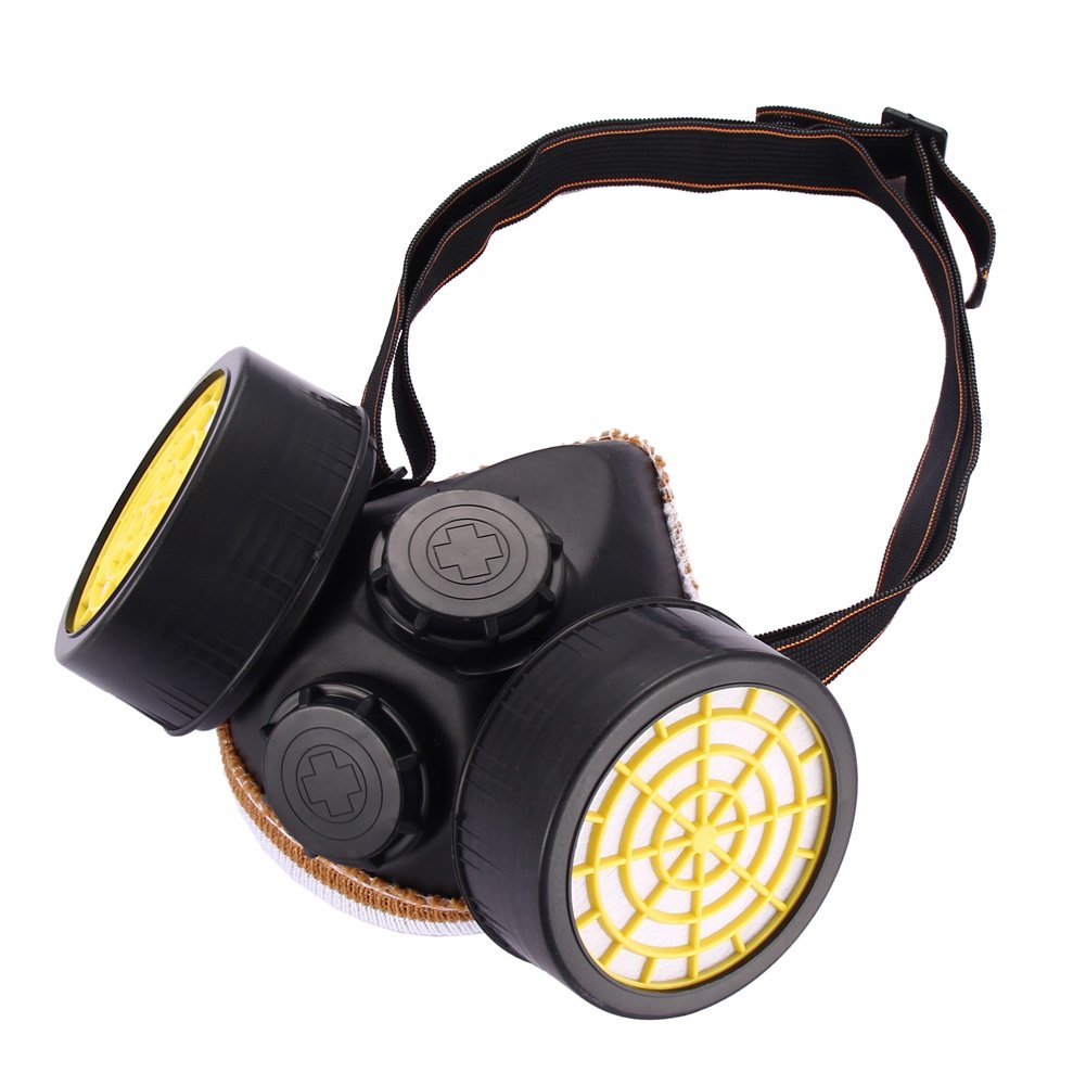 Anti-Dust Spray Paint Industrial Chemical Gas Respirator Mask Glasses Goggles Set