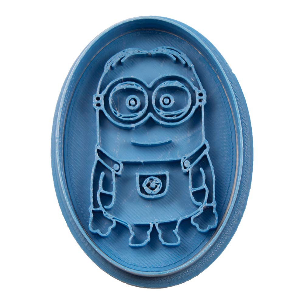 Cuticuter Children Minion Oval Cookie Cutter, Blue, 8 x 7 x 1.5 cm
