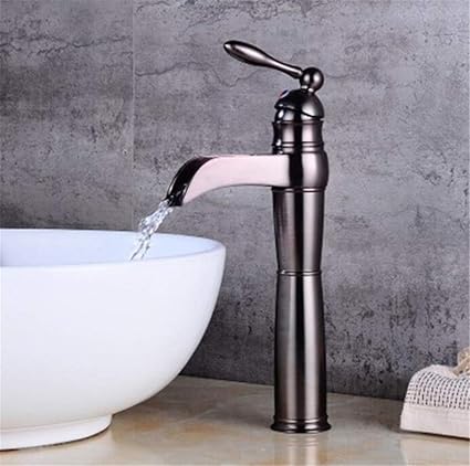Basin Faucet Brown Bronze Waterfall Basin Faucet Unique Design