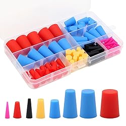 110PCS Silicone Rubber Tapered Plug, Coldairsoap