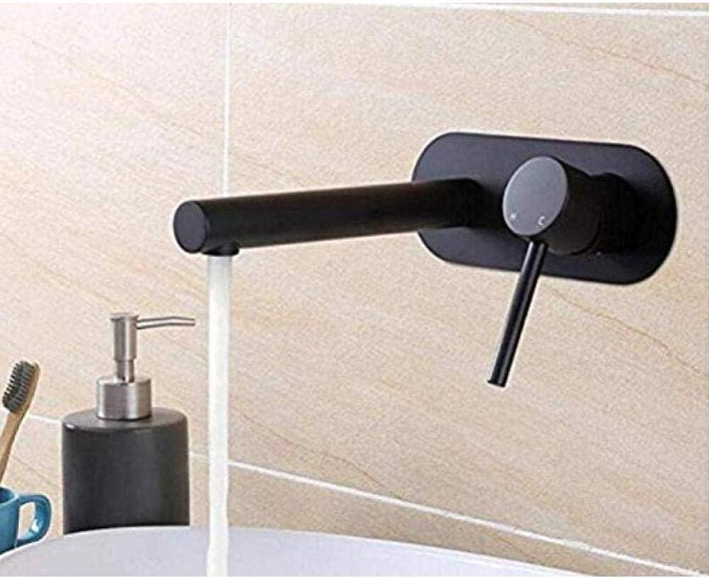 Makeyong Washbasin Mixer Wall Mounted Brass Black Scrub Faucet Hot and Cold Mixer Hidden Mixer Bathroom Accessories