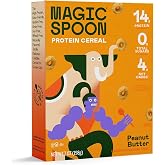 Magic Spoon Peanut Butter Cereal, 1 Box | Zero Sugar, Grain Free, Wheat Free, Soy Free, Keto, Kosher, Family Snack, Crunchy Loops, Healthy Snacks