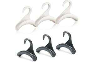 6 Pcs Purse Handbag Hanger Hook, 2 Colors Purse Handbag Closet Organizer Storage Hook, Portable Plastic Closet Rod Hanger Rac