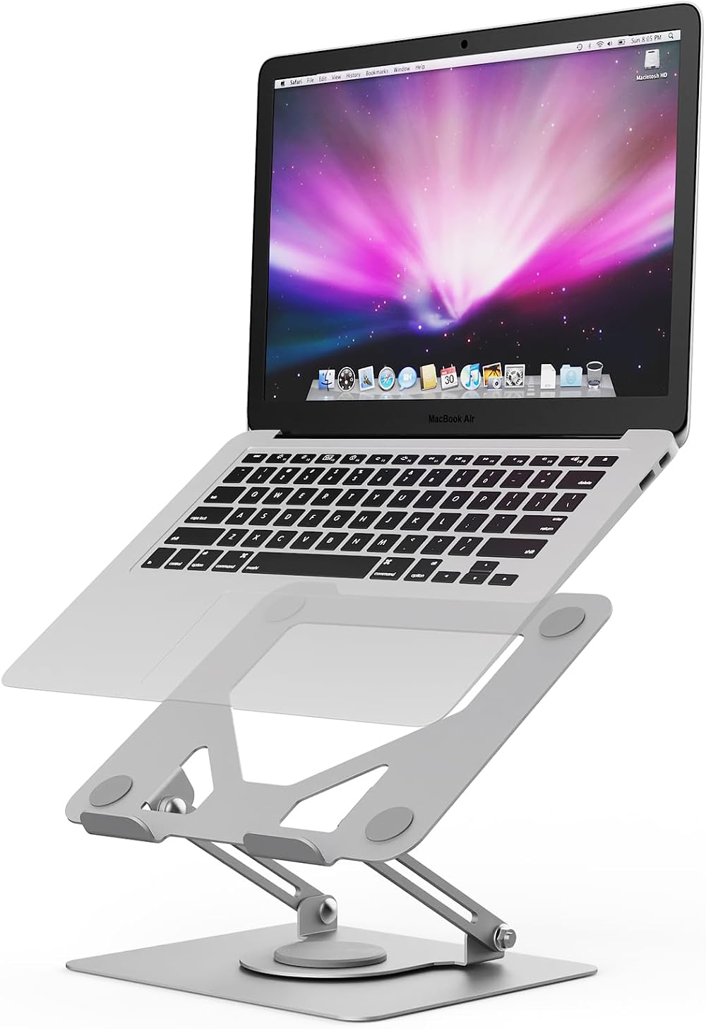 GRIFEMA Laptop Stand 360° Swivel Foldable Height Adjustable Ventilated
