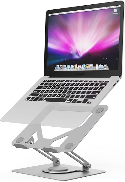 GRIFEMA Laptop Stand 360° Swivel Foldable Height Adjustable Ventilated