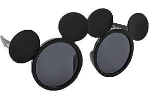 Sun-Staches Mickey or Minnie Mouse Sunglasses for Kids | Official Disney Accessory | Vacation, Park or Costume | Kid Size