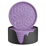 ME.FAN Silicone Coasters with Holder,[6