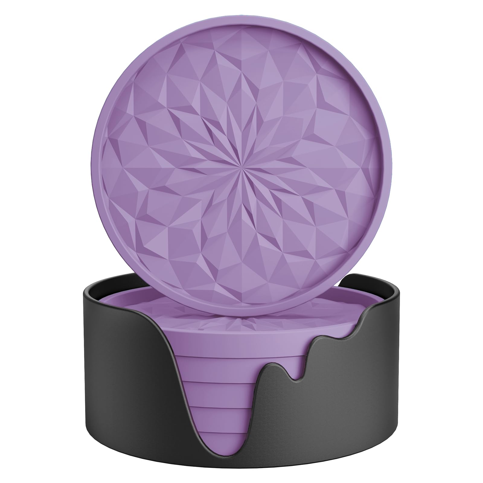 ME.FAN Silicone Coasters with Holder,[6
