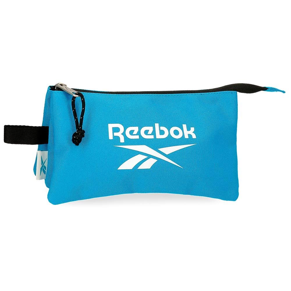 Reebok Boston Blue Pencil Case, 3 Compartments, 22 x 12 x 5 cm, Polyester