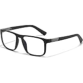 UNIEOWFA Blue Light Blocking Glasses for Men Anti Fatigue Computer Gaming Eyeglasses UV Protection Scratch-Resistant Lens