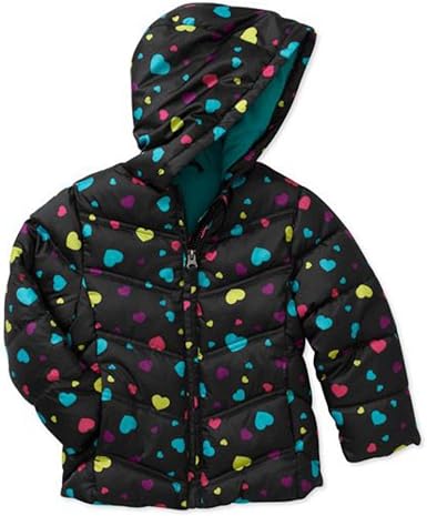 girls black bubble coat