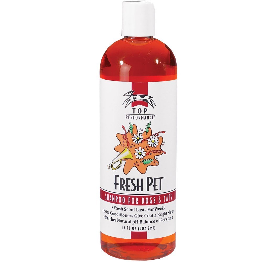 Top Performance Fresh Pet Shampoo Prevents Mats and Tangles – Matches Natural pH Balance of Pet’s Coat and Skin, 17 Oz.