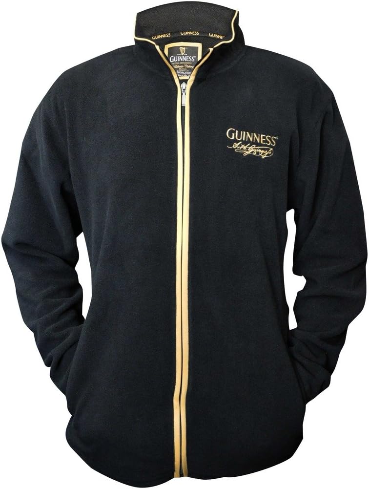 Guinness Men's Black Performance Black Fleece Jacket (XX