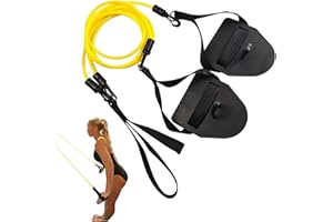 Swimming Training Equipment - Dryland Pull Up Bands with Paddles for Arm Strength & Stroke Simulation, TPE Resistance Bands f