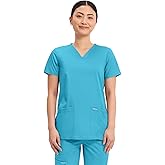 Cherokee Medical Women's Scrub Top V-Neck Modern Classic Fit with 3 Pockets, Ultra Soft and 2-Way Stretch Fabric - WW620