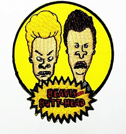 Beavis butt head logo Sew Iron on Embroidered