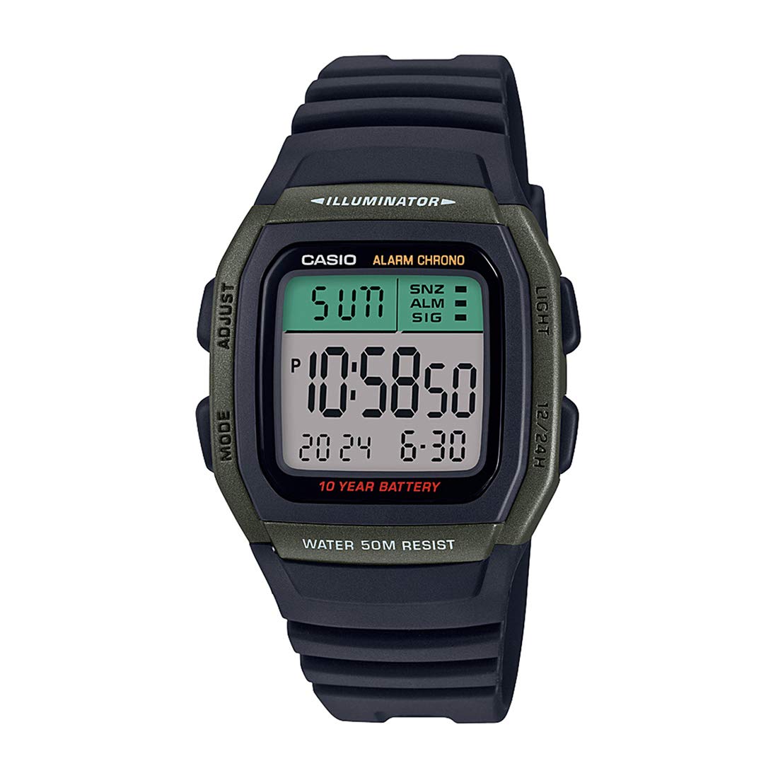Buy Casio Youth Series Digital Black Dial Men's Watch W96H3AVDF