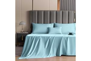 Whitney Home Textile King Size Sheet Set - Rayon Derived from Bamboo, Luxury Cooling Bed Sheets, 16" Extra Deep Pocket, Soft & Breathable Hotel Bedding Sheets and Pillowcases Sets