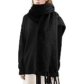 Premillow Women's Mohair Winter Scarf Pure Color, Warm Winter Scarf for Women and Men, Soft Luxurious Cashmere Feel Scarfs