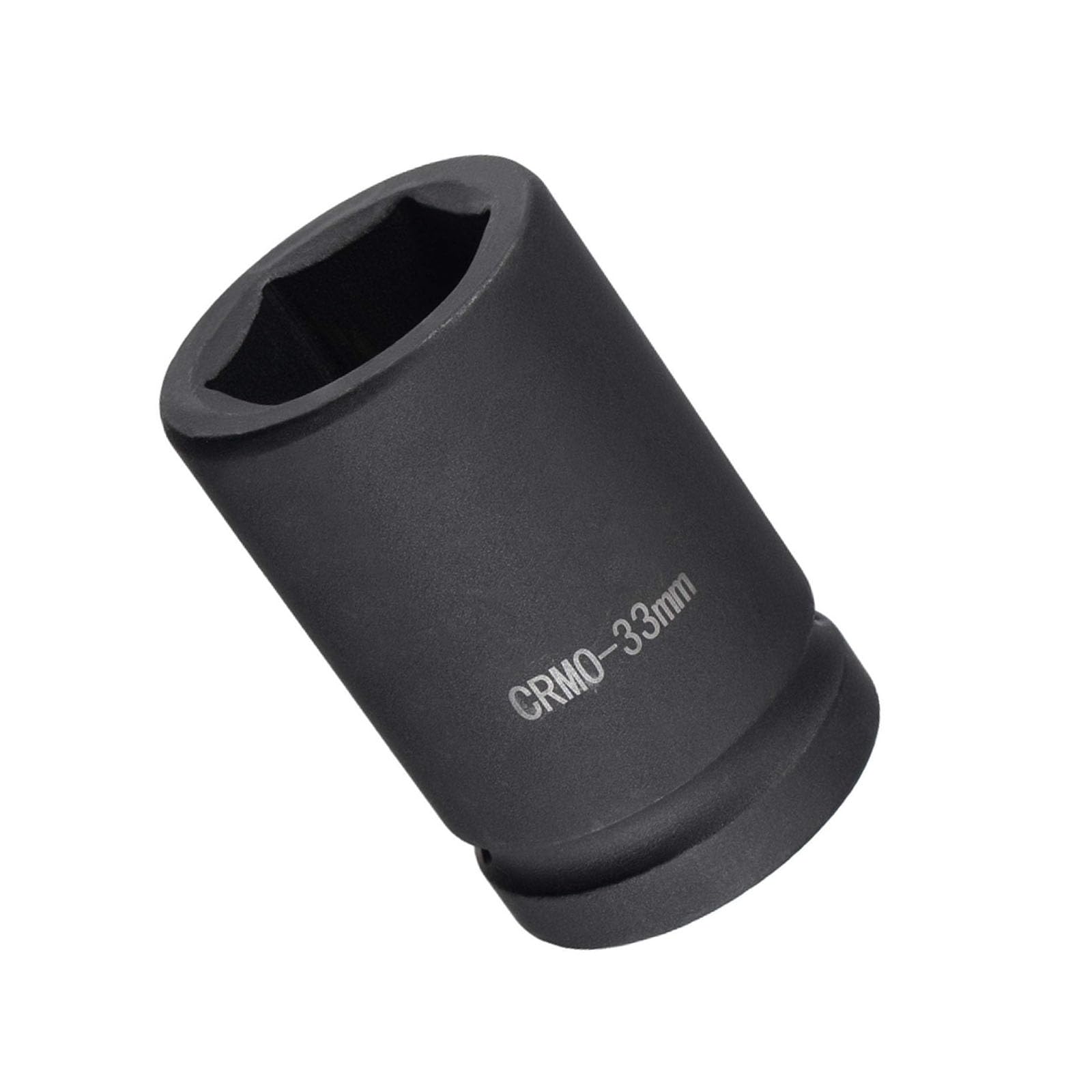 TOP-VIGOR 1 Inch Drive by 33mm 6-Point Impact Socket, Durable Reliable CR-MO 80mm Length, Standard Metric Sizes for Home Car Repair