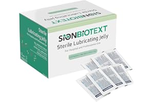 SION BIOTEXT Sterile Lubricant Jelly for Hospitals and Clinics Use. Professional Lubricating Single Packets, Water Based Gel Lubricants by Sion Medical 0.105 oz (3g) 144 per Box - Lube on The Go!