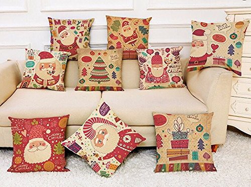 Amazon Com Alice Mr Bin 4 Packs Christmas Pillows Covers