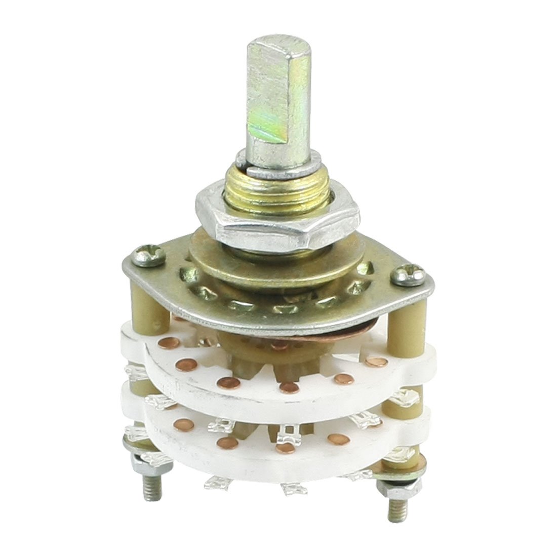 Sourcingmap 2P6T 2 Pole 5 Way Two Decks 14Pin Band Channael Rotary Switch Selector