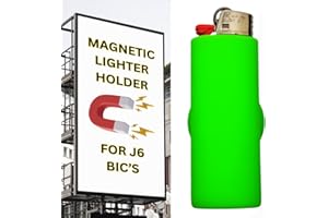LIGHTER LOCATORS Magnetic Lighter Holder Case Sleeve for BIC Lighters | Strong Magnetic Attachment | Includes Silicone Holder with Magnet | Lighter Not Included
