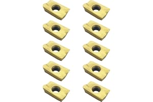 SZRKRLA 10Pcs APKT1604 Carbide Inserts Tin Coated Gold TiN Coating Replace 0056-1604x10 with Box
