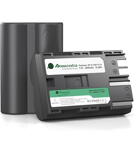 thumbnail image 2 of Kastar 2600mAh Battery Kit For Canon BP-511 / BP-511A – Includes Charger For Canon Cameras 2 of 5