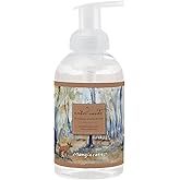 Mangiacotti Scented Foaming Hand Soap Made in the USA|Naturally Plant-Based Hand-Wash with Moisturizing Essential Oils in Pump Dispenser, 8 Ounces, Amber Woods