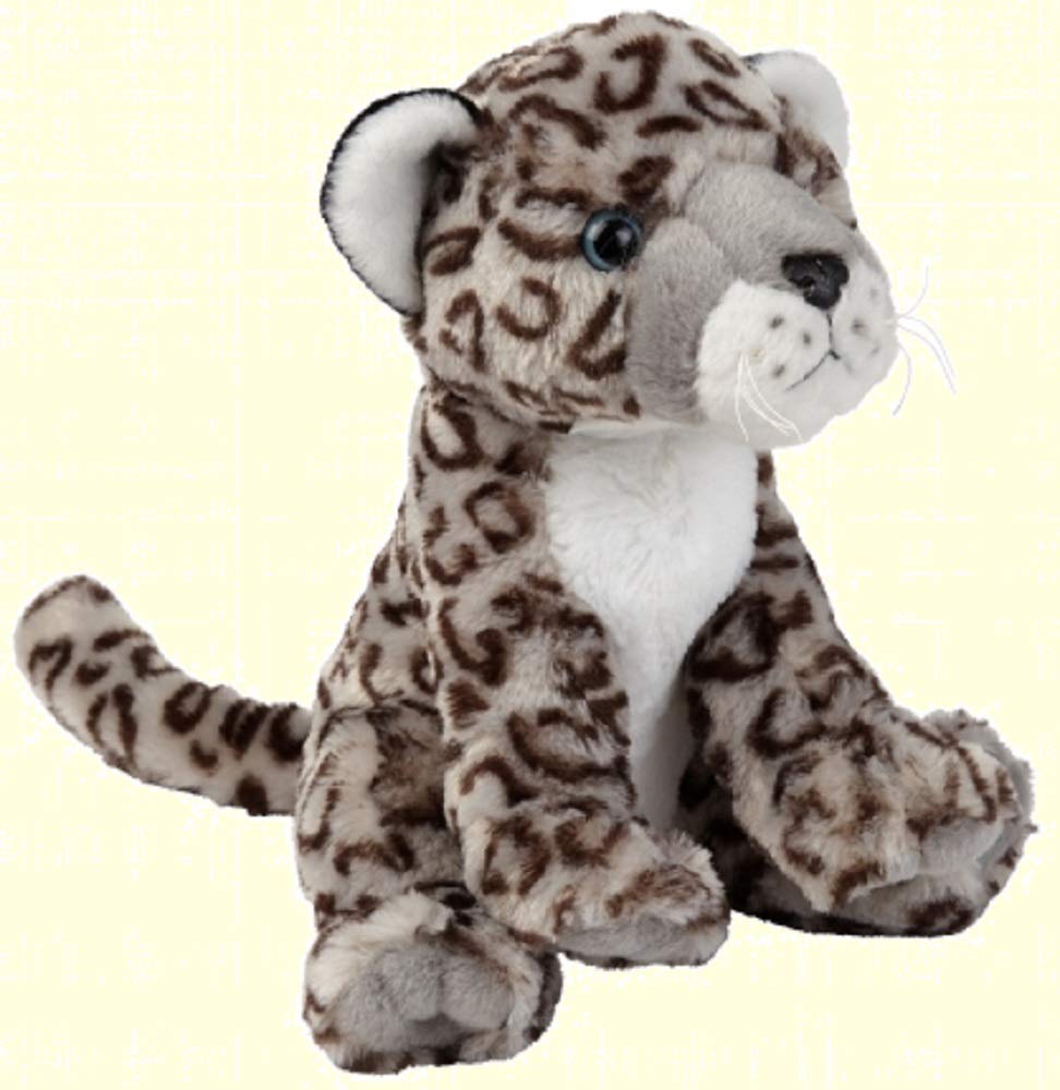 Ravensden Soft Plush Snow Leopard Sitting 25cm