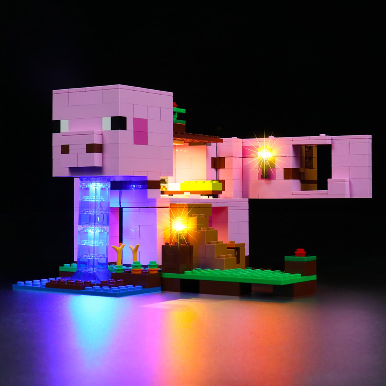BrickBling LED Light Set for Lego 21170 Minecraft The Pig House Building (DIY Decorative Lighting for Creative Toy) — image 1