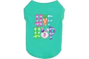 SUEOSU Happy Easter Shirts for Dog Funny Print Vest for Small Medium Large Dogs Funny Dogs Tank Top Lightweight Pets T-Shirt Costumes for Easter Day (Small, ea blue01)