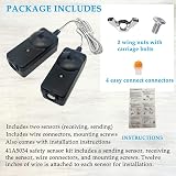 Rtauhife Garage Door Sensor Replacement Beam Eyes for 41A5034 Opener Parts Black view 5