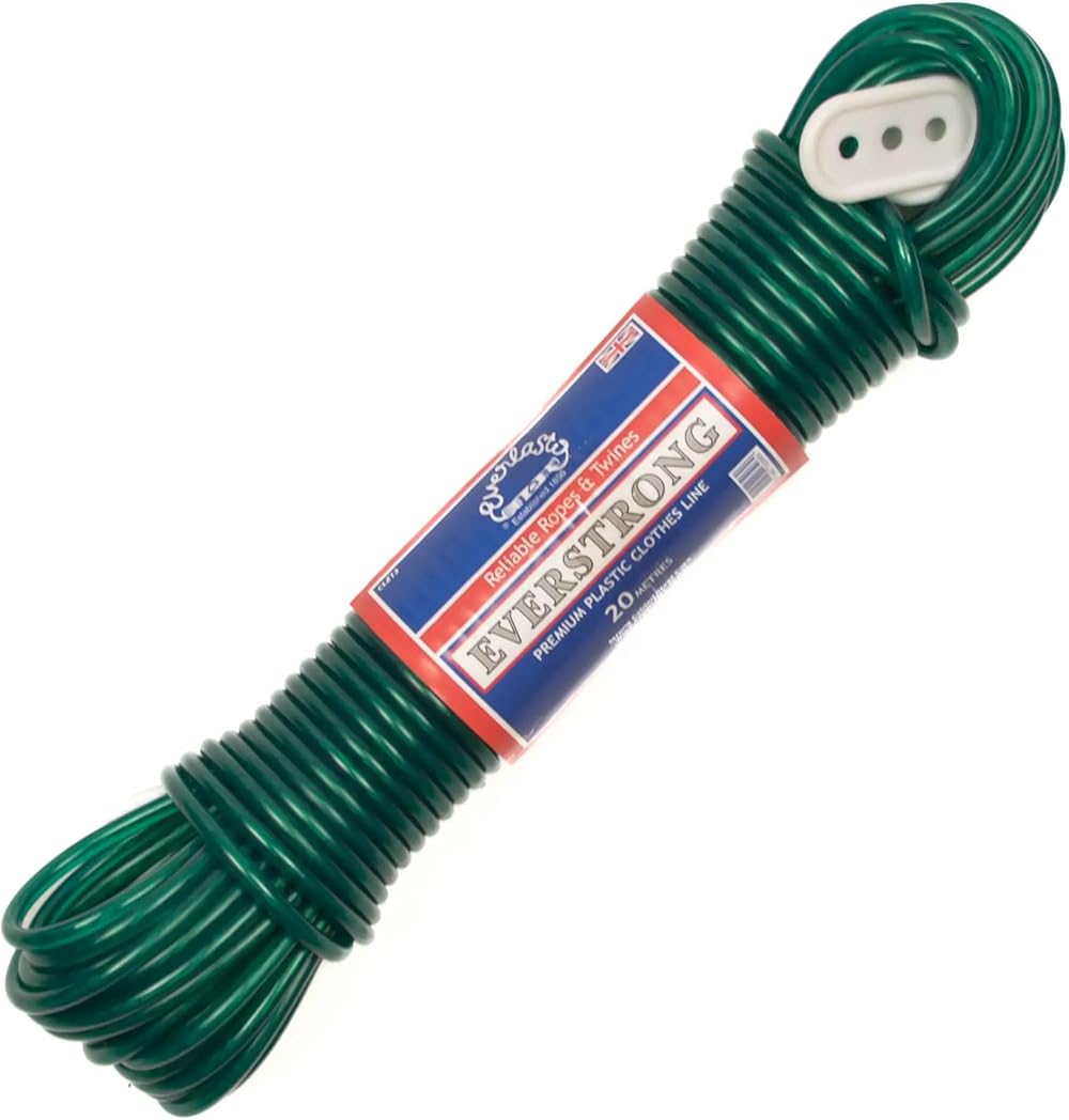 Everlasto Everstrong Premium Steel Core PVC Clothesline 4.7mm x 20m Green