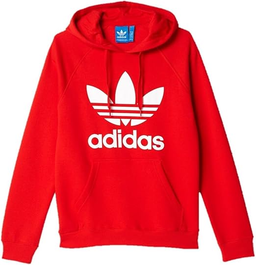 Amazon アディダス Adidas Men S Originals 3foil オリジナルス パーカー Trefoil Hoodie カジュアル衣類 起毛 フード スウェット 90 S Red 並行輸入品 トレーナー パーカー 通販