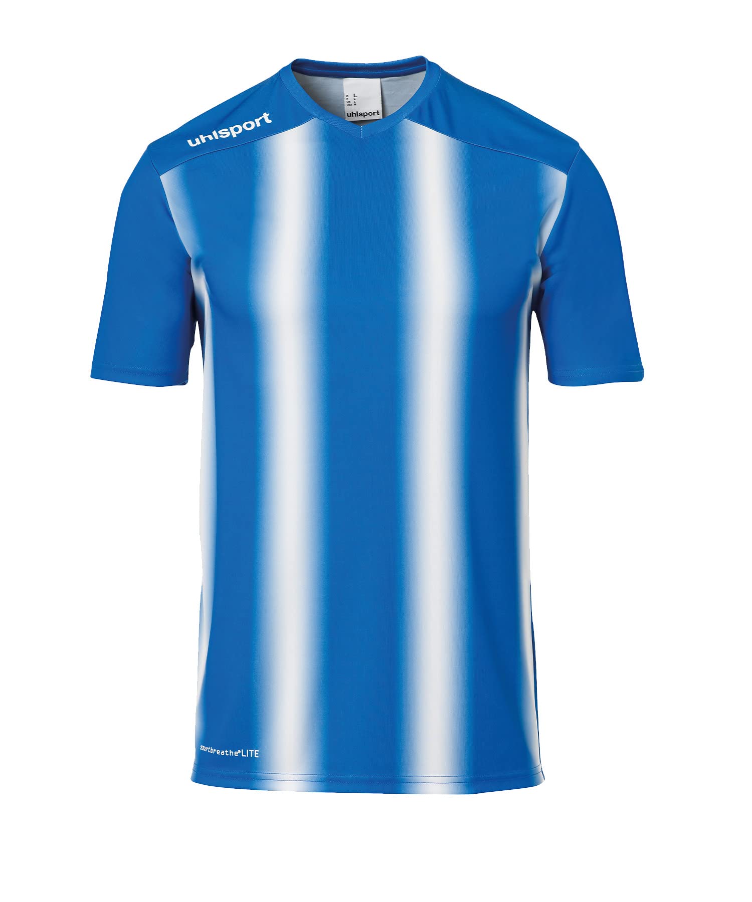 uhlsport Stripe 2.0 Men's Short-Sleeved Jersey Azure Blue/White XXXL