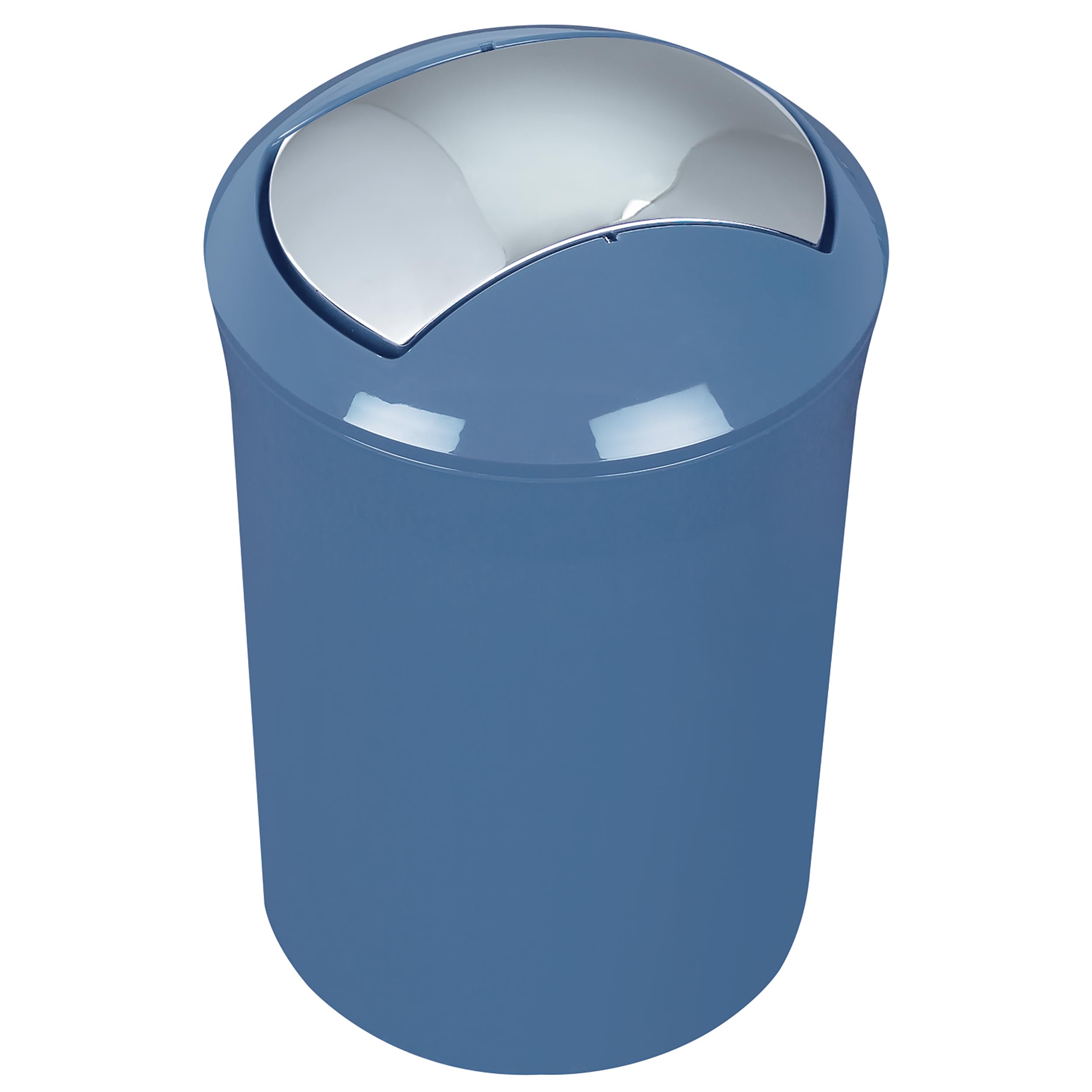 SPIRELLA Sydney Collection Bathroom Bin 19 x 19 x 30 cm (5 Litres) Polystyrene Blue