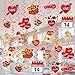 Valentines Day Decorations Hanging Swirls - 36 PCS Tifeson Conversation Heart Teddy Bear Cupid Valentines Day Swirls Ceiling Decorations Hanging Decor - Valentine's Day Party Decorations Supplies