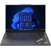 Lenovo ThinkPad E16 16 Ryzen 7 7735HS 16GB DDR5 512GB SSD Type-C Hub Laptop | 16" Office 365 FHD+ Display, WiFi 6, Windows 11 Pro, 8-Core Performance, Clear Video Calls, Smooth Multitasking