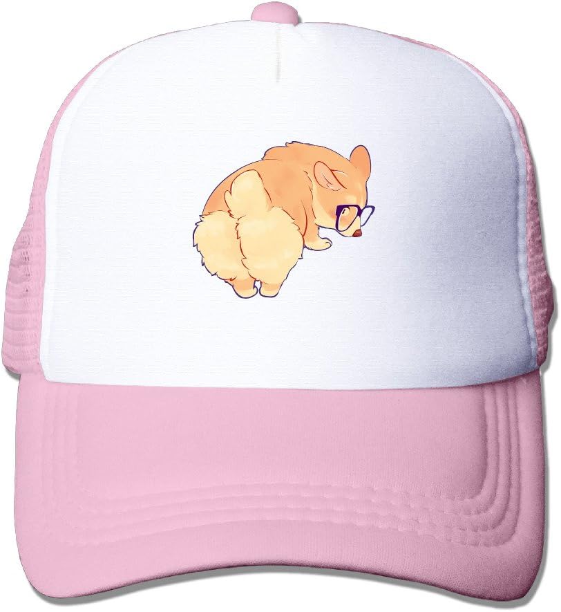 Cute Corgi Butt With Sunglass Trucker Mesh Hat Adjustable Hat Caps