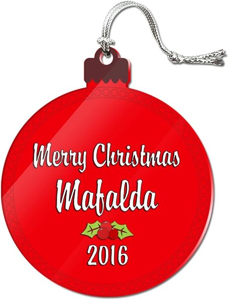 Immagini Natale Mafalda.Acrilico Albero Di Natale Vacanze Rosso Anno Ornament Nomi Femmina Mab Maj Mafalda Amazon It Casa E Cucina