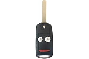 New Car Key Fob for Acura 2007-2013 RDX MDX Flip Remote Key 3 Button Fccid: N5F0602A1A;by AUTO KEY MAX (Single)