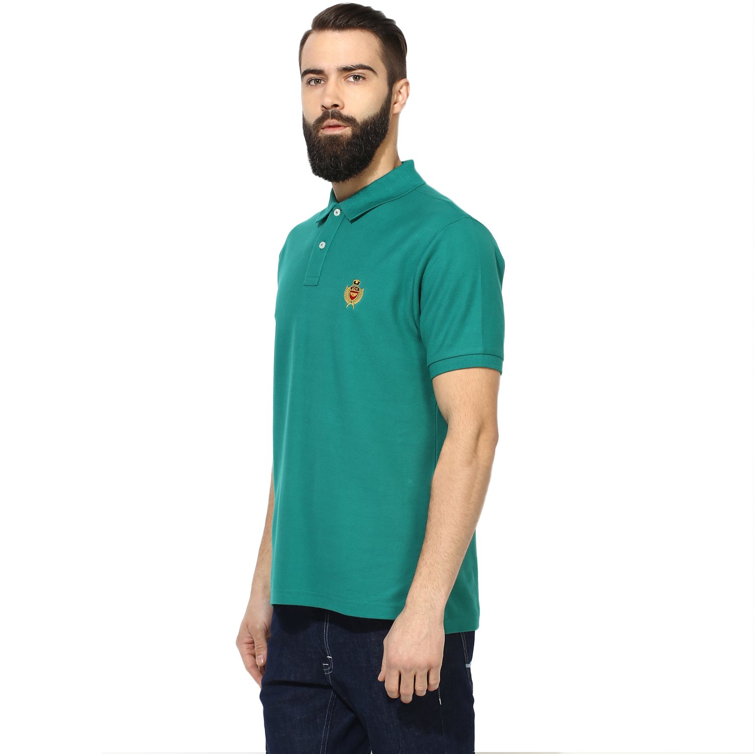 red tape men's solid regular fit t-shirt