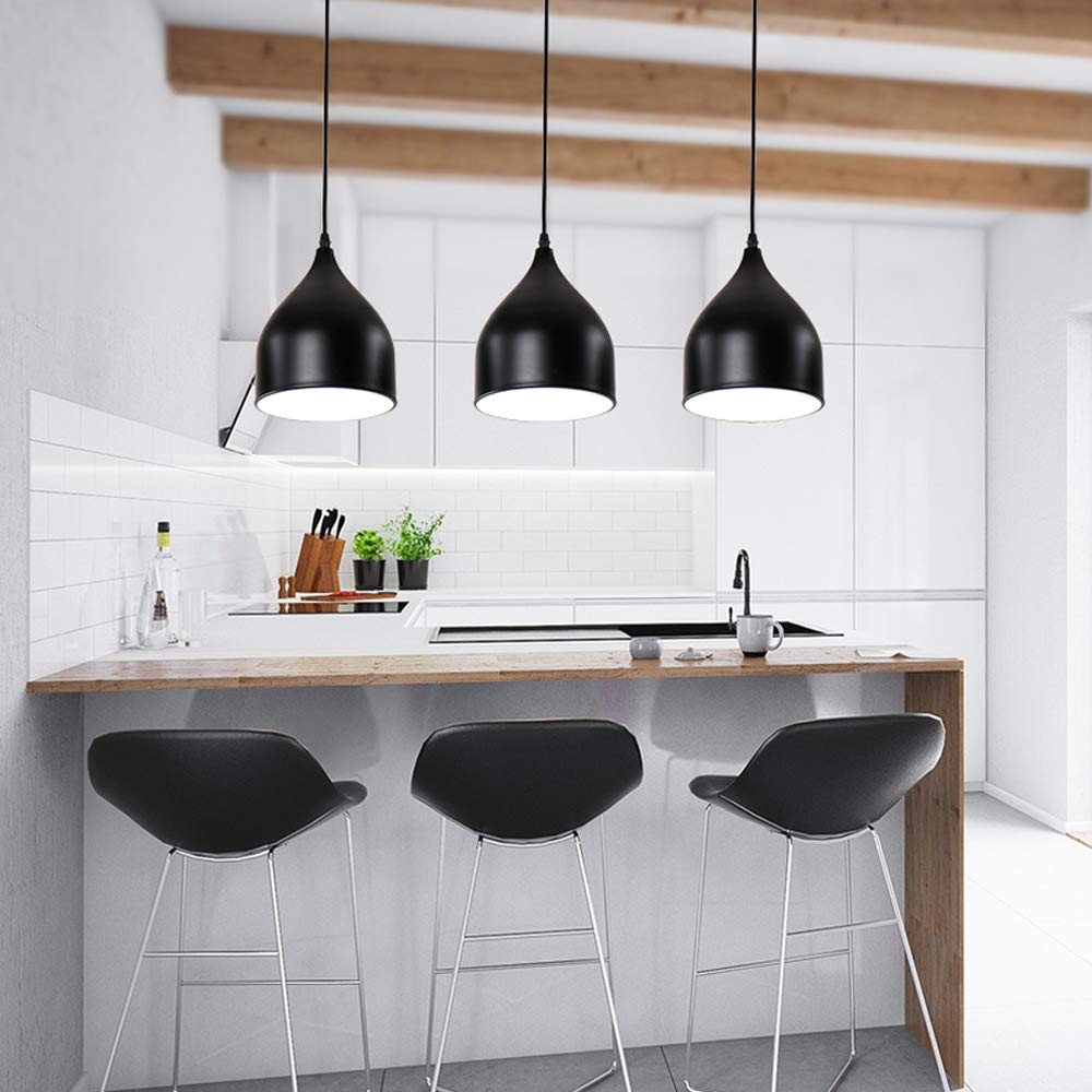 Lampada A Sospensione In Vetro A Due Piani, Stile Danese, Paralume Trasparente/bianco, E26/E27, Per Cucina/isola