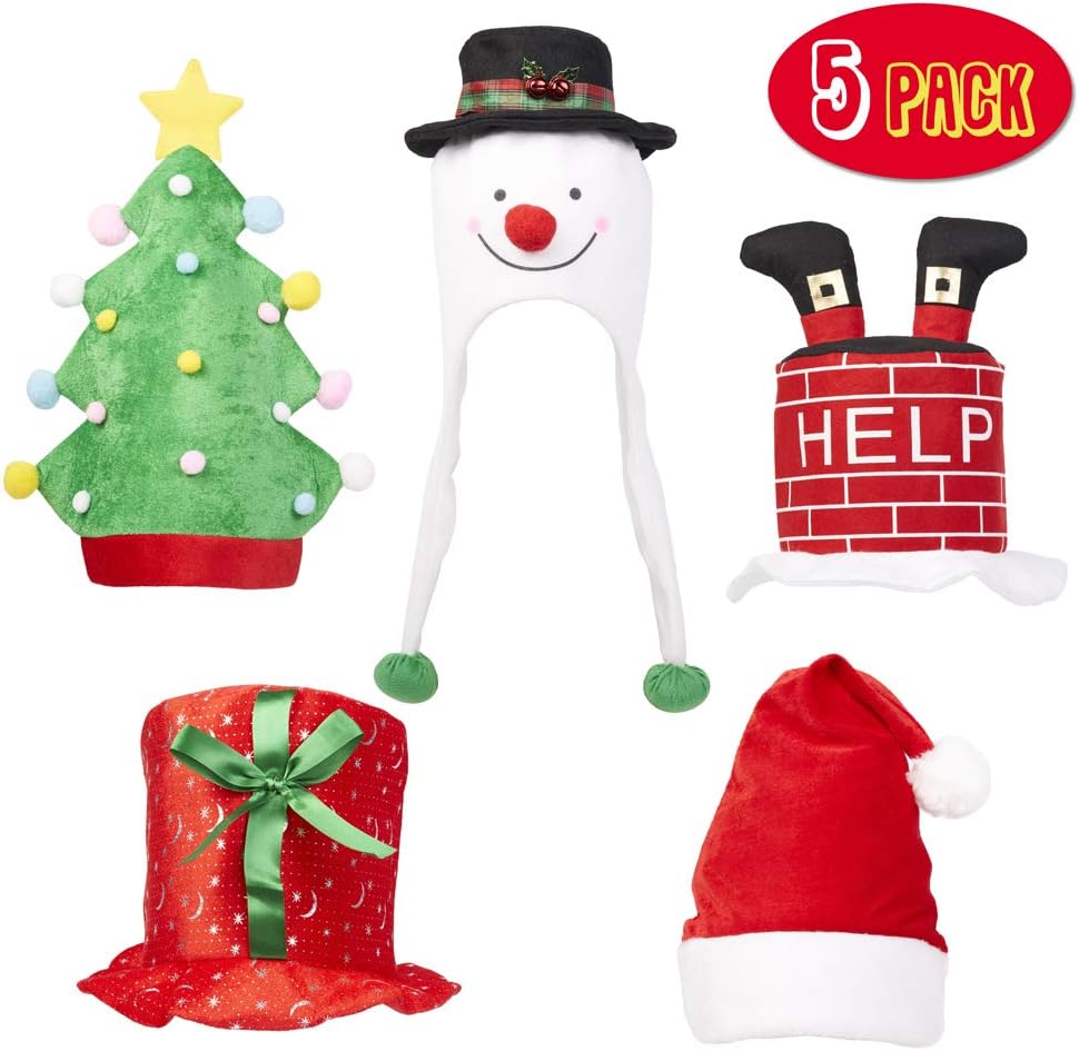 2 Mini Filz Zylinder Schwarz - Weihnachtsdekoration Für Schneemann & Puppen