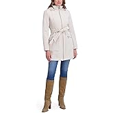kensie Women's Outerwear Zip Front Softshell Hooded Water Resistant Jacket